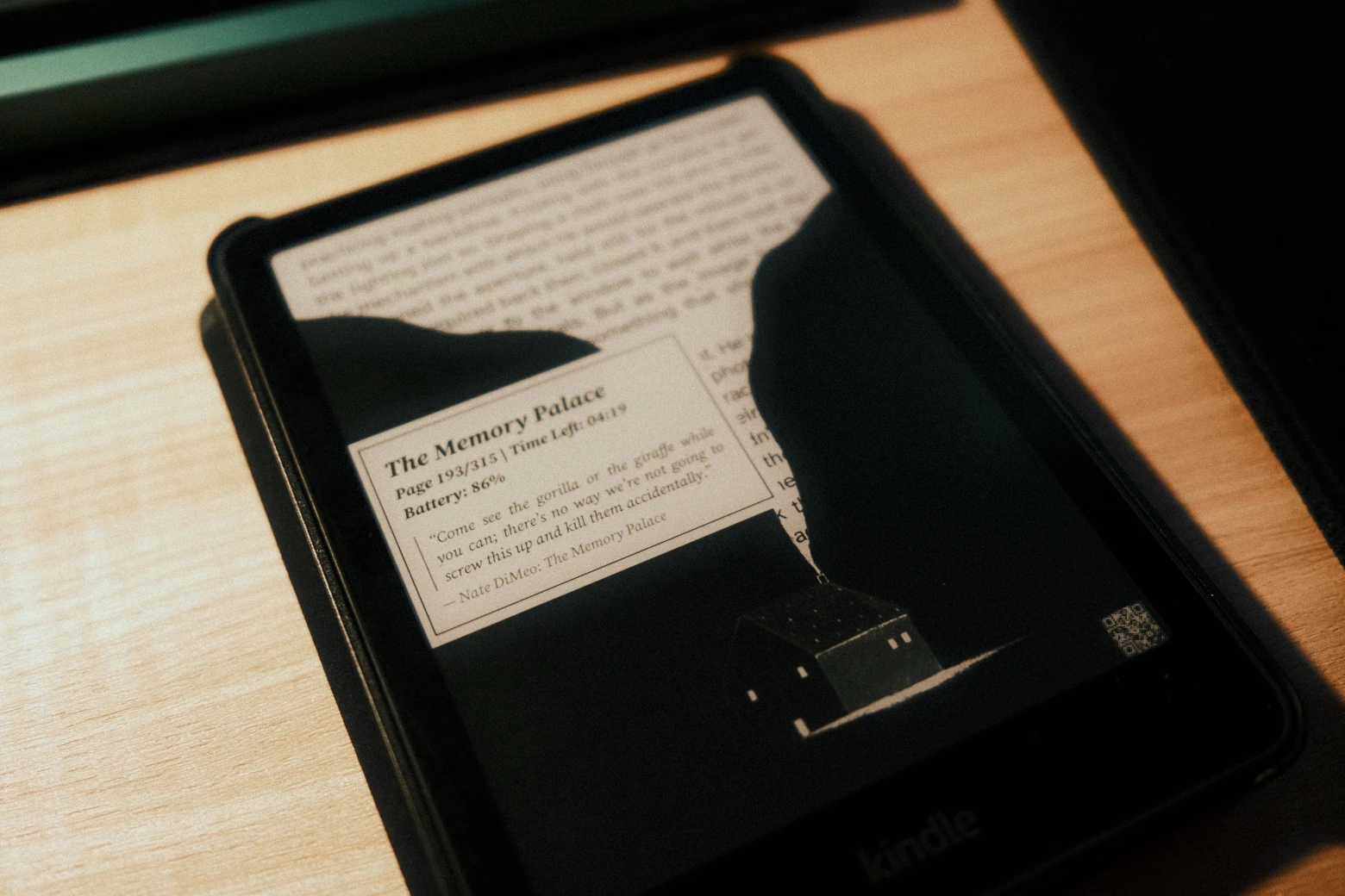 My current KOreader sleep screen on my Kindle Paperwhite